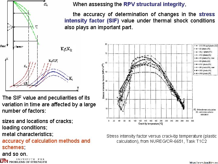 When assessing the RPV structural integrity, the accuracy of determination of changes in the