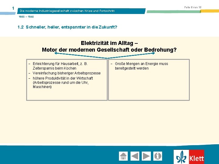 1 Folie 6 von 15 Die moderne Industriegesellschaft zwischen Krise und Fortschritt 1850 –