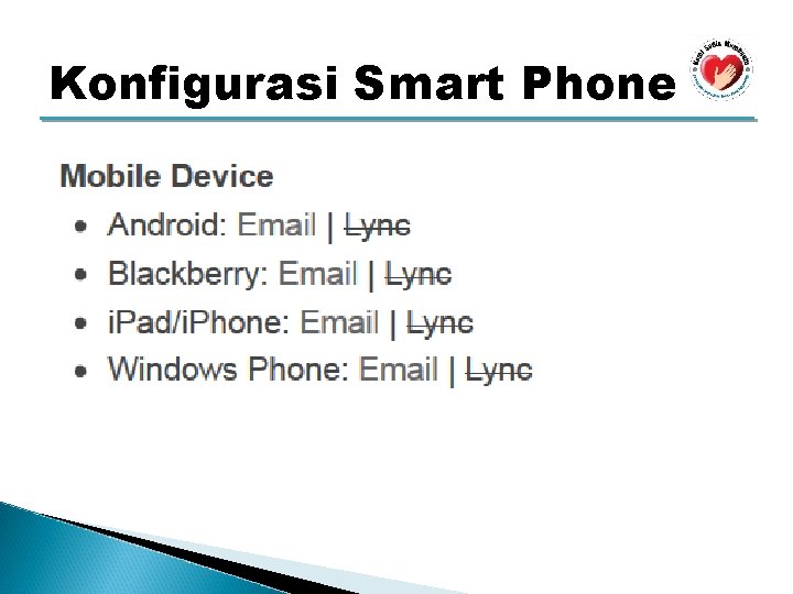 Konfigurasi Smart Phone 