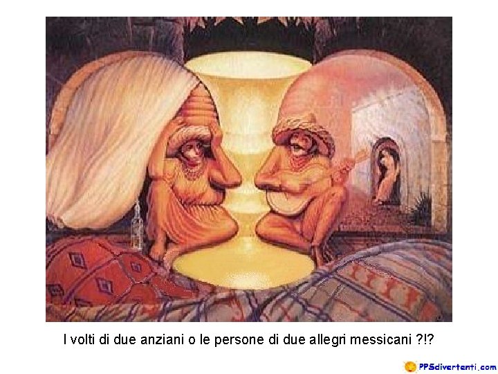 I volti di due anziani o le persone di due allegri messicani ? !?