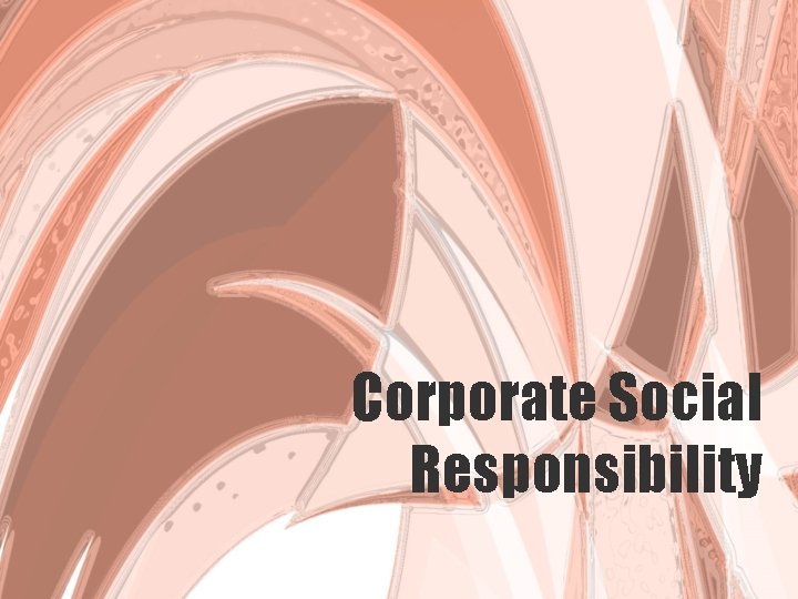 Corporate Social Responsibility 