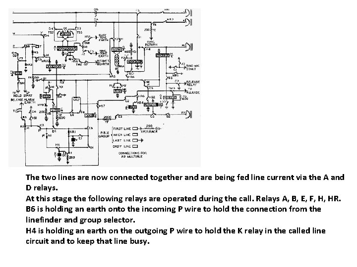 The two lines are now connected together and are being fed line current via