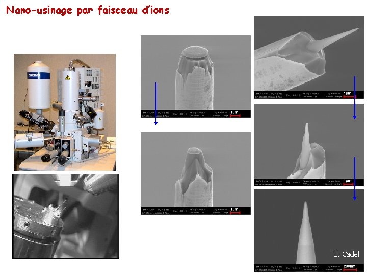 Nano-usinage par faisceau d’ions E. Cadel 