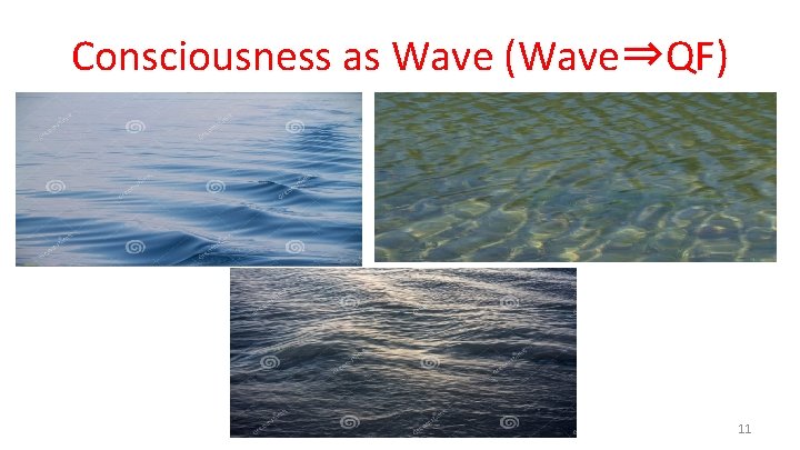 Consciousness as Wave (Wave⇒QF) 11 