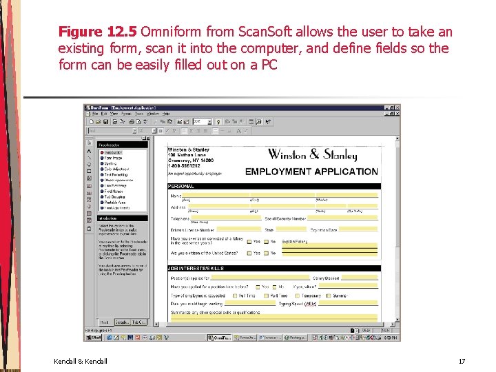 Figure 12. 5 Omniform from Scan. Soft allows the user to take an existing