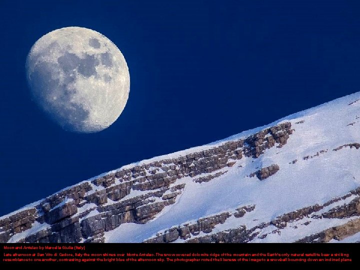 Moon and Antelao by Marcella Giulia (Italy) Late afternoon at San Vito di Cadore,