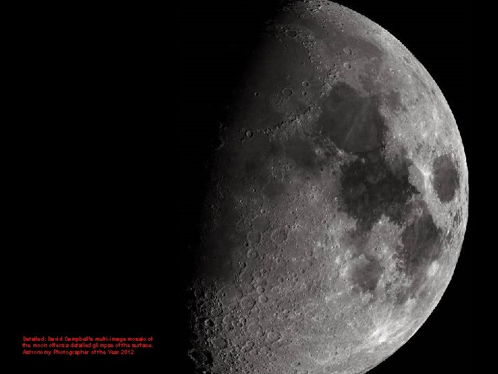 Detailed: David Campbell's multi-image mosaic of the moon offers a detailed glimpse of the