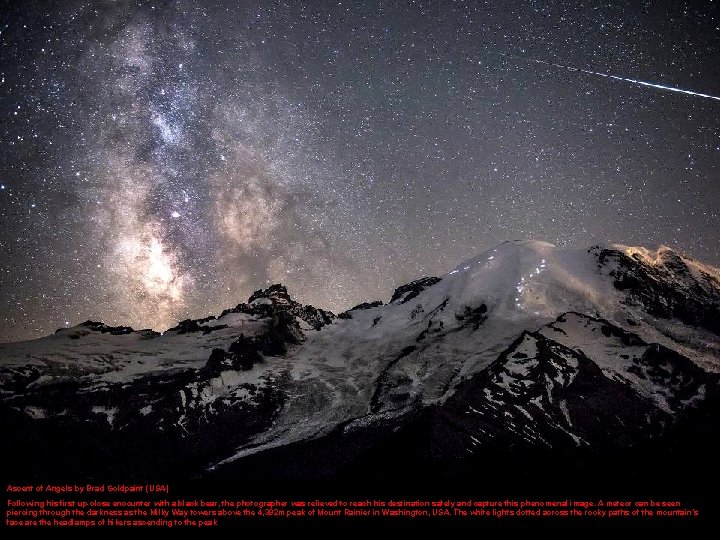 Ascent of Angels by Brad Goldpaint (USA) Following his first up-close encounter with a