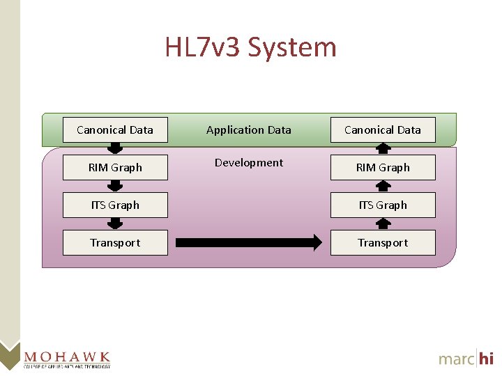 HL 7 v 3 System Canonical Data Application Data Canonical Data RIM Graph Development