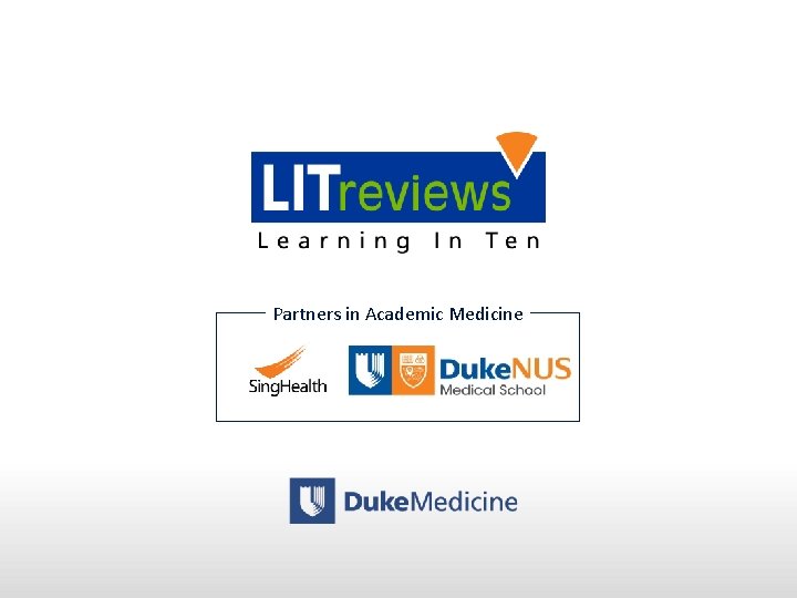Partners in Academic Medicine Partners in Academic Medicine