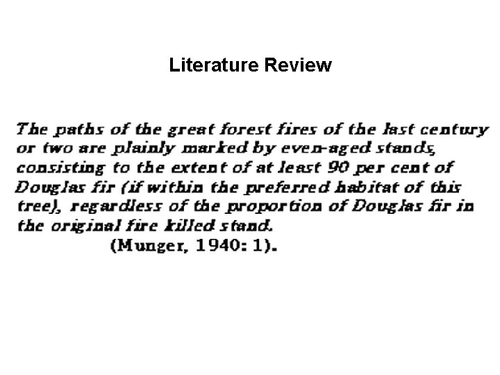 Literature Review Literature Review