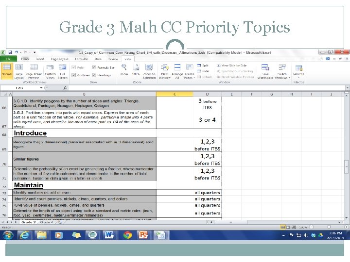 Grade 3 Math CC Priority Topics 