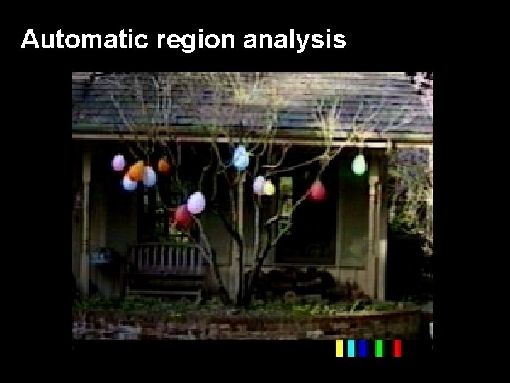 Automatic region analysis 