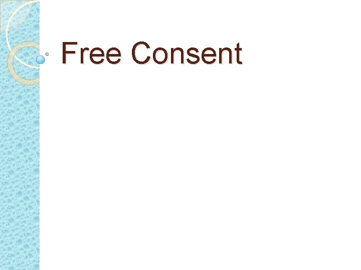 Free Consent 