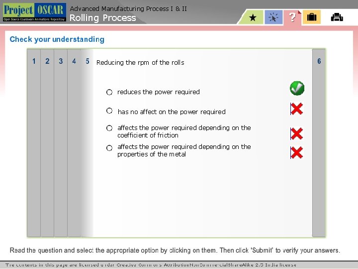 Advanced Manufacturing Process I & II Rolling Process Reducing the rpm of the rolls