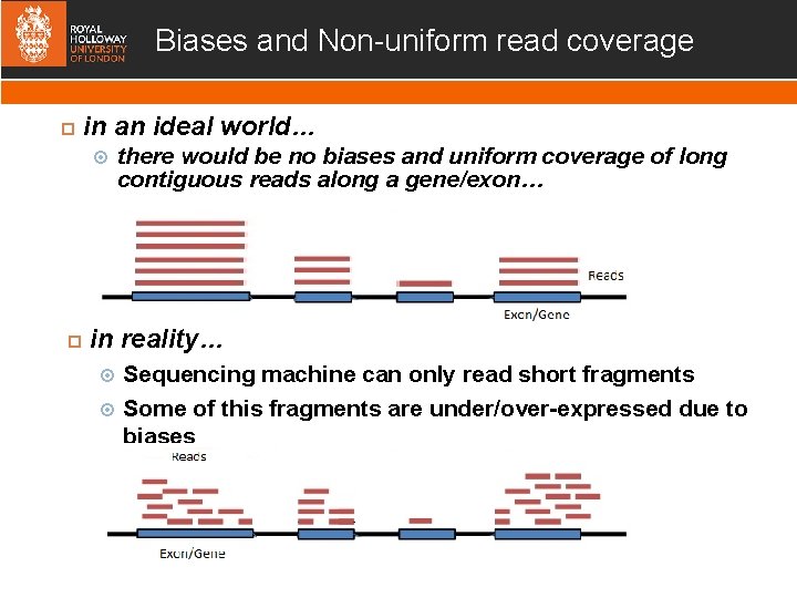 Biases and Non-uniform read coverage in an ideal world… there would be no biases