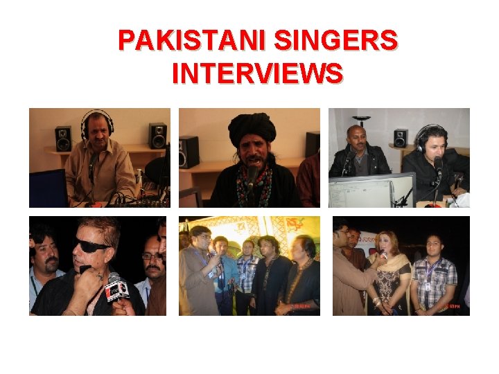 PAKISTANI SINGERS INTERVIEWS 