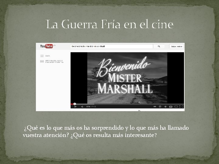 La Guerra Fría en el cine ¿Qué es lo que más os ha sorprendido