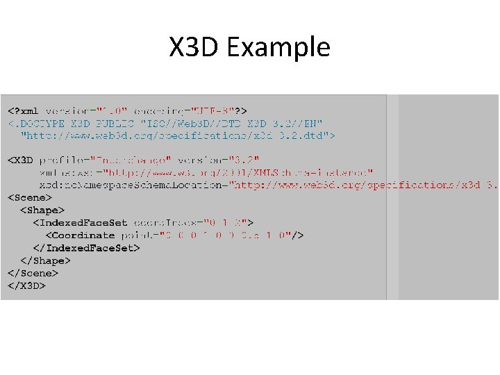 X 3 D Example 