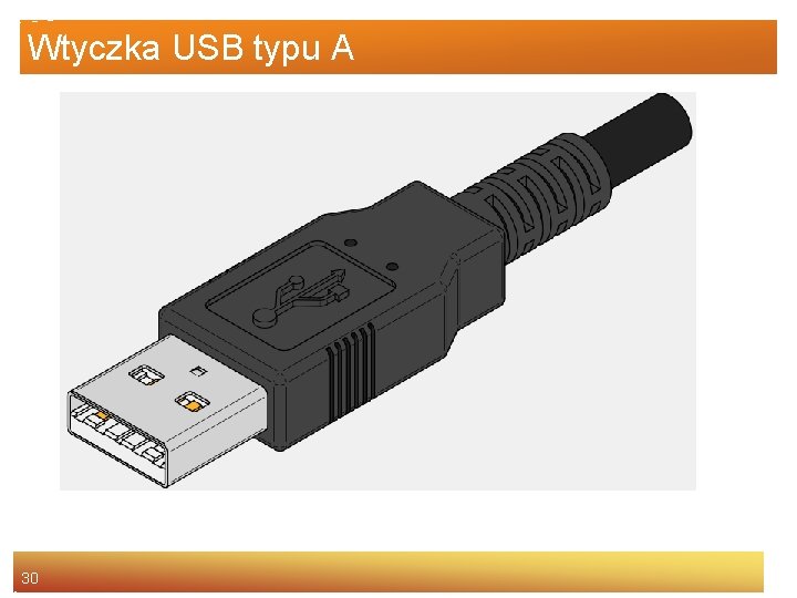 Wtyczka USB typu A 30 