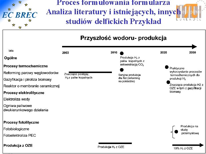 Proces formułowania formularza Analiza literatury i istniejących, innych studiów delfickich Przykład Projekt finansowany ze