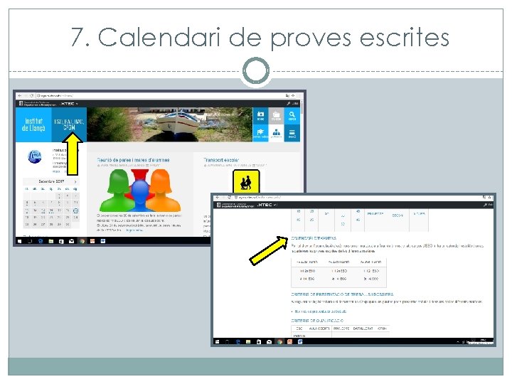 7. Calendari de proves escrites 