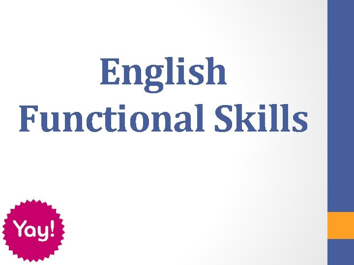 English Functional Skills 