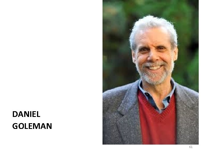 DANIEL GOLEMAN 61 