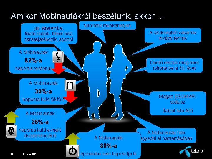 Amikor Mobinautákról beszélünk, akkor … jár étterembe, főzőcskézik, filmet néz, társasjátékozik, sportol túlórázik munkahelyén