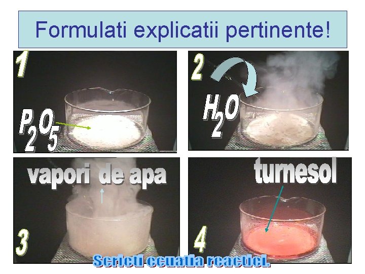 Formulati explicatii pertinente! Formulati explicatii pertinente!