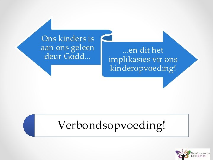 Ons kinders is aan ons geleen deur Godd. . . en dit het implikasies