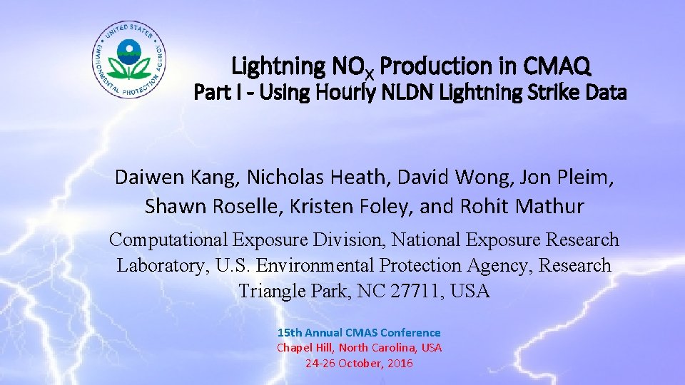 Lightning NOX Production in CMAQ Part I - Using Hourly NLDN Lightning Strike Data