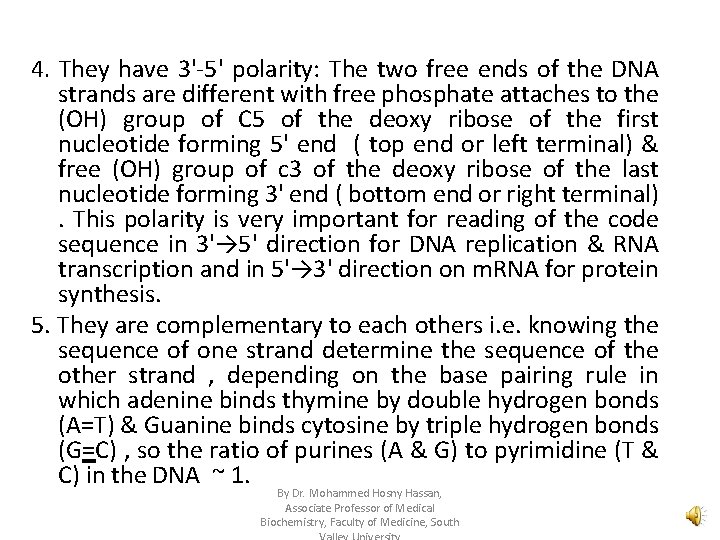 DNA structure and organization By Dr Mohammed Hosny