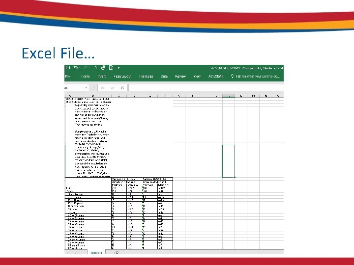 Excel File… Excel File…
