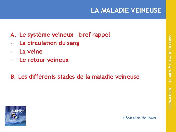 A. - Le système veineux – bref rappel La circulation du sang La veine