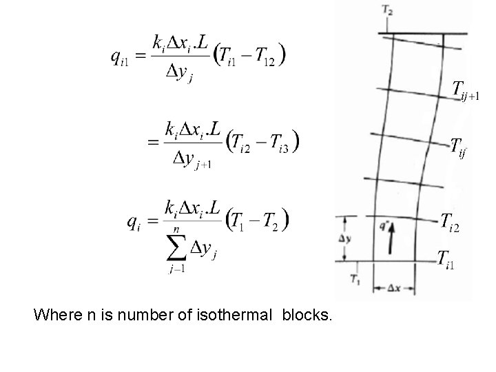 Where n is number of isothermal blocks. 