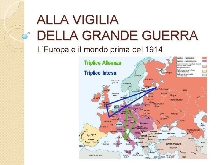 ALLA VIGILIA DELLA GRANDE GUERRA L’Europa e il mondo prima del 1914 
