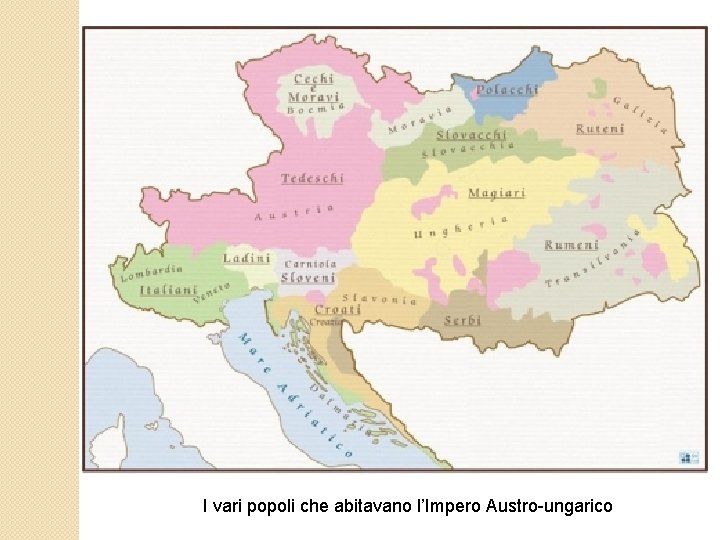 I vari popoli che abitavano l’Impero Austro-ungarico 