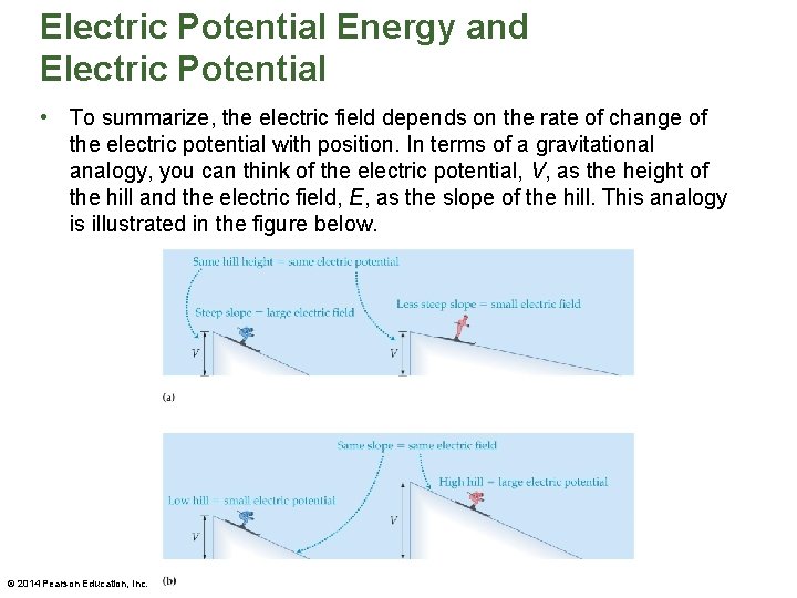 Electric Potential Energy and Electric Potential • To summarize, the electric field depends on