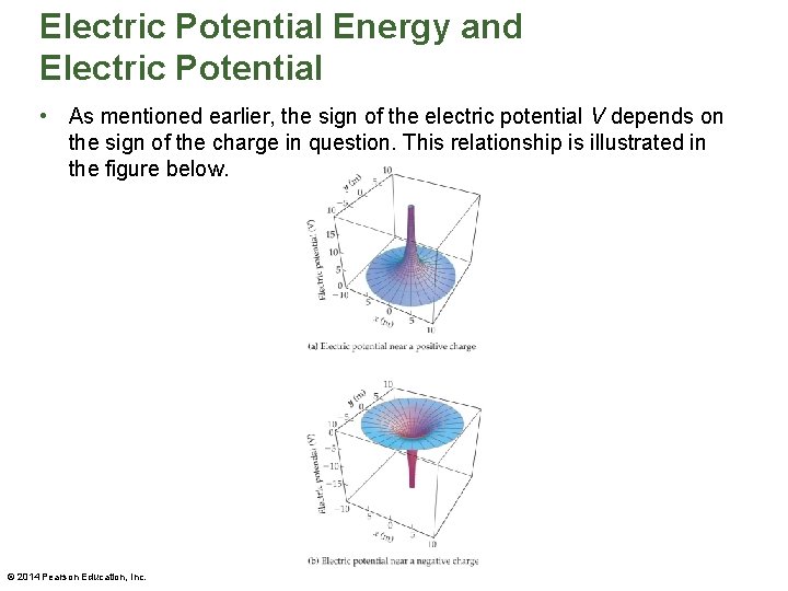 Electric Potential Energy and Electric Potential • As mentioned earlier, the sign of the