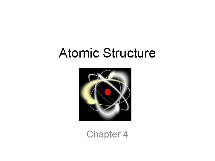 Atomic Structure Chapter 4 