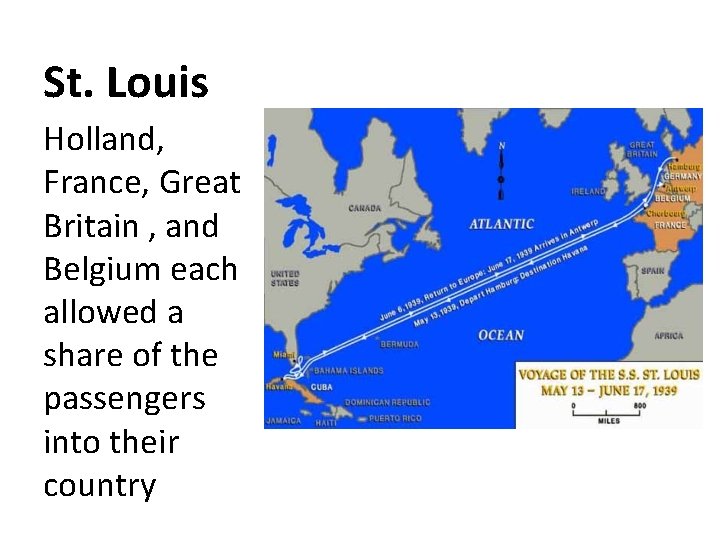 St. Louis Holland, France, Great Britain , and Belgium each allowed a share of