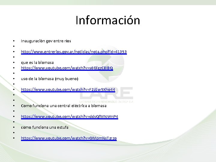 Información • • • • • Inauguración gov entre ríos http: //www. entrerios. gov.