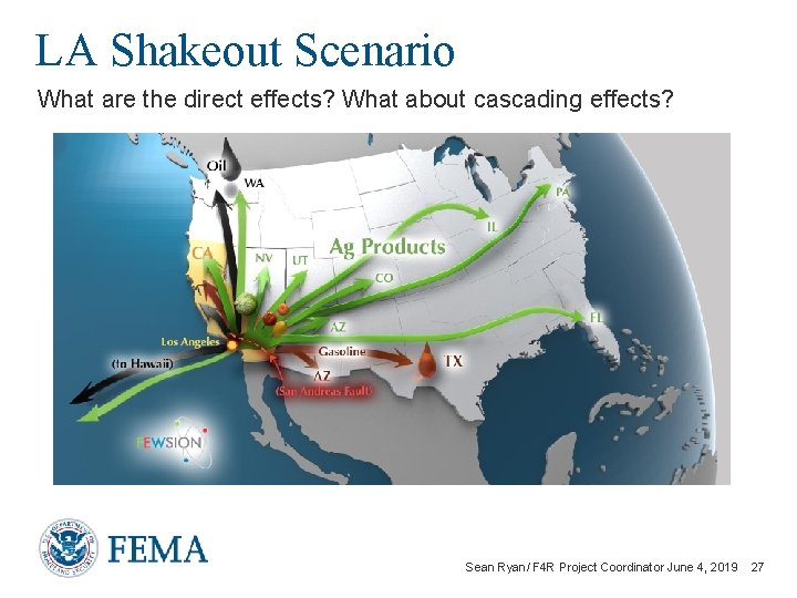 LA Shakeout Scenario What are the direct effects? What about cascading effects? Sean Ryan/