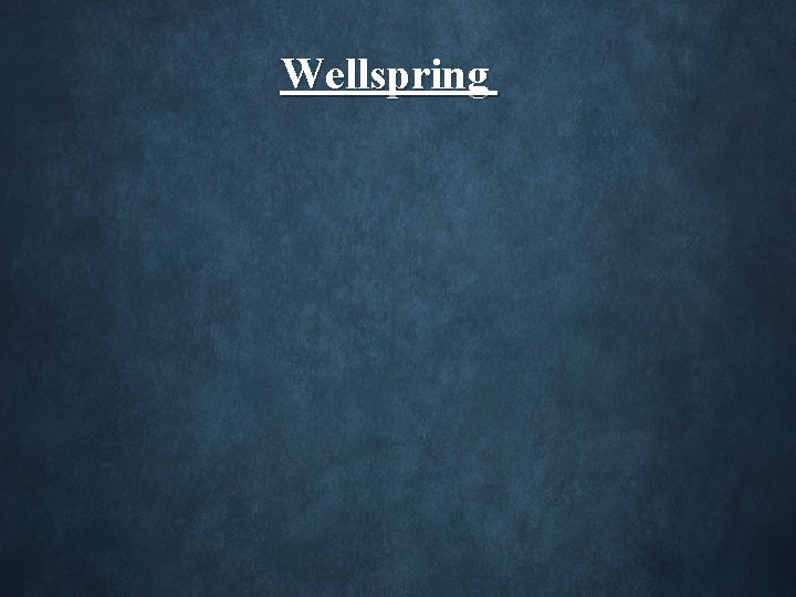 Wellspring 