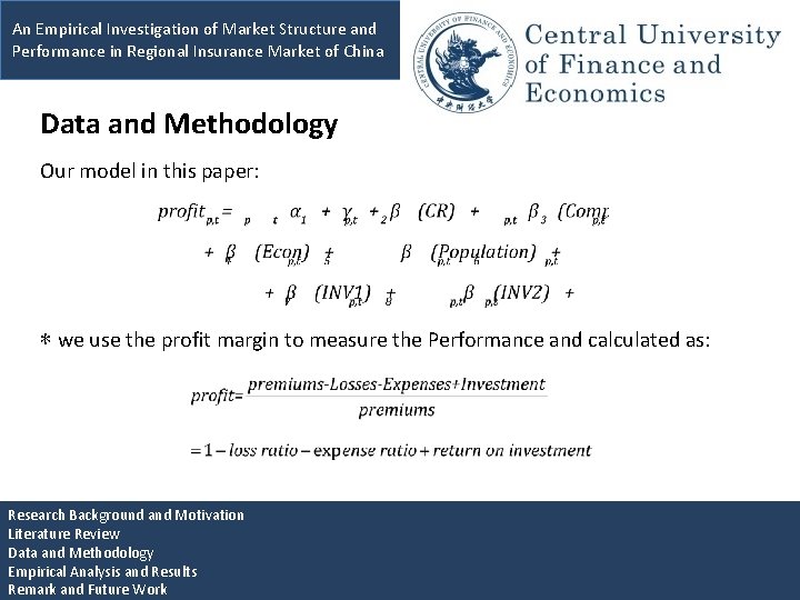An Empirical Investigation of Market Structure and Performance in Regional Insurance Market of China