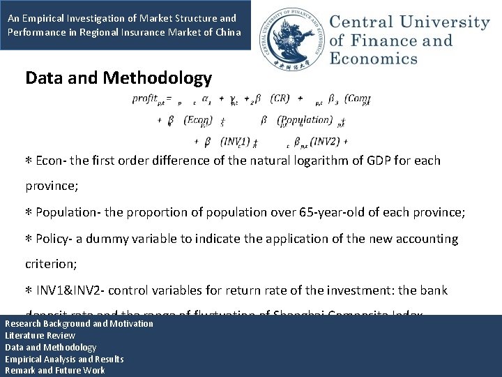 An Empirical Investigation of Market Structure and Performance in Regional Insurance Market of China