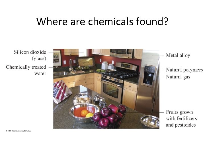 Where are chemicals found? 