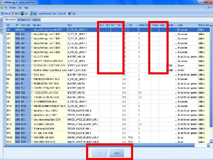 Billing Transaction Table More Billing Parameters Additional ways to bill Easy to keep items