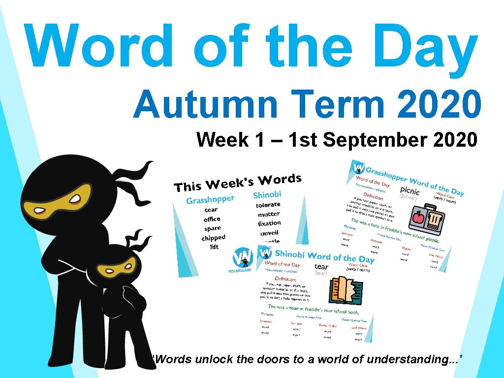 Word of the Day Autumn Term 2020 Week 1 – 1 st September 2020